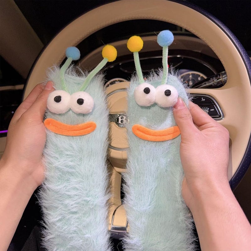 TFTSR Crazy Funny Fuzzy Silly Socks for Kids Women,Girls Fluffy Slipper Novelty Fun Socks,Boy Men Cute Cozy Soft Animal Socks - Image 2